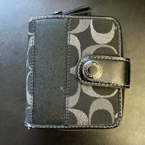 Coach Black and Gray Wallet